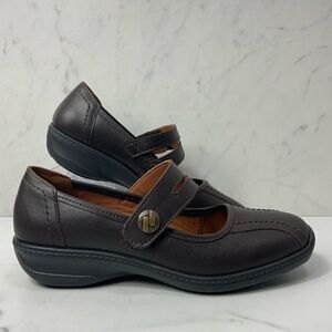 HOTTER Ortholite brown leather shoes